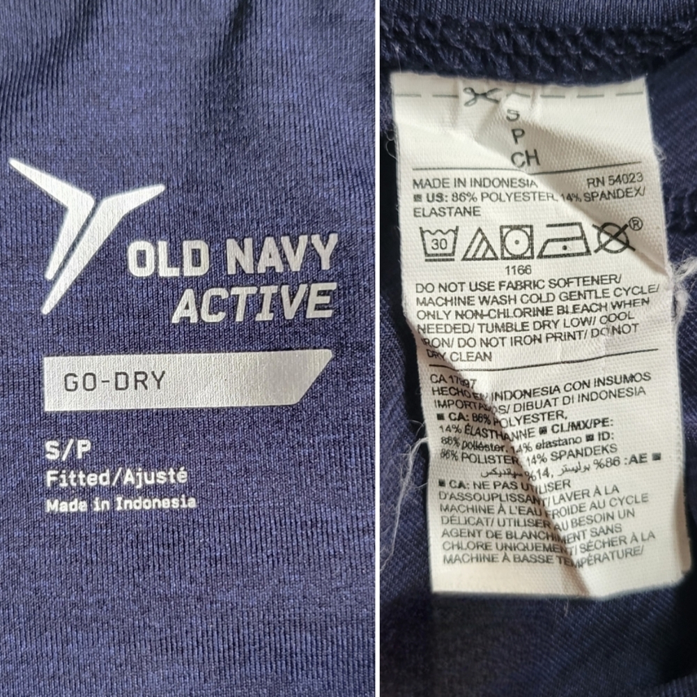 Old Navy Active Go-Dry Elevate Athletic Pant, Blue & White, Women's Size Small - Picture 10 of 10